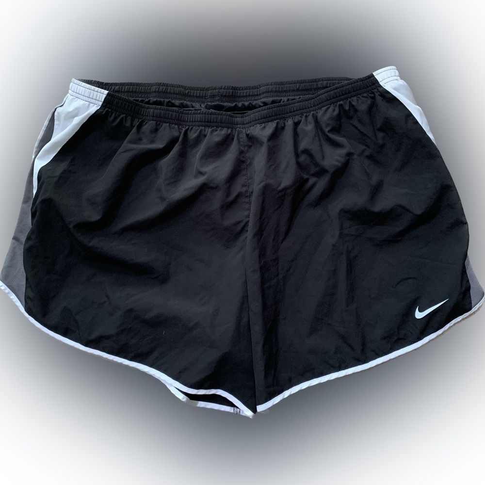Nike plus size athletic shorts with lining.